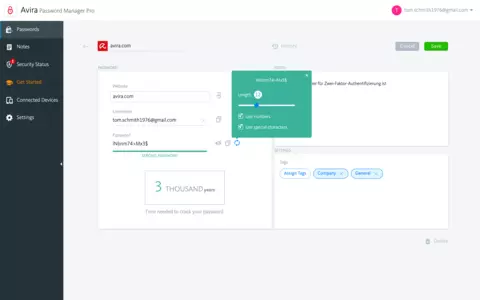 screenshot of Avira Internet Security